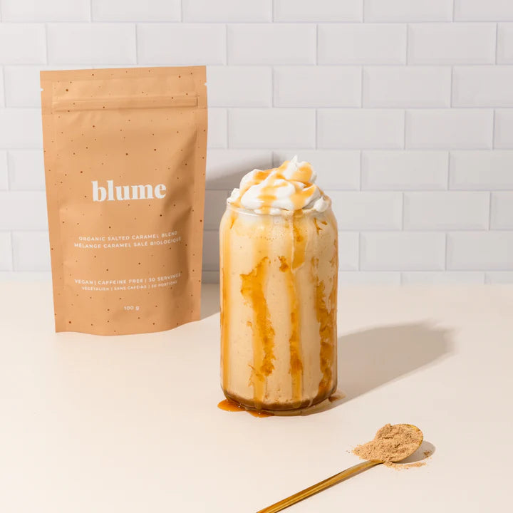 BLUME SUPERFOOD LATTE POWDER BLEND - SALTED CARAMEL - 100g