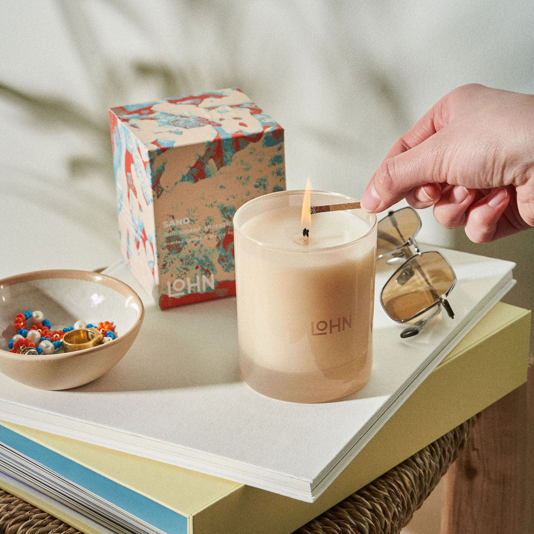 SAND CANDLE "COPAL & PALO SANTO"