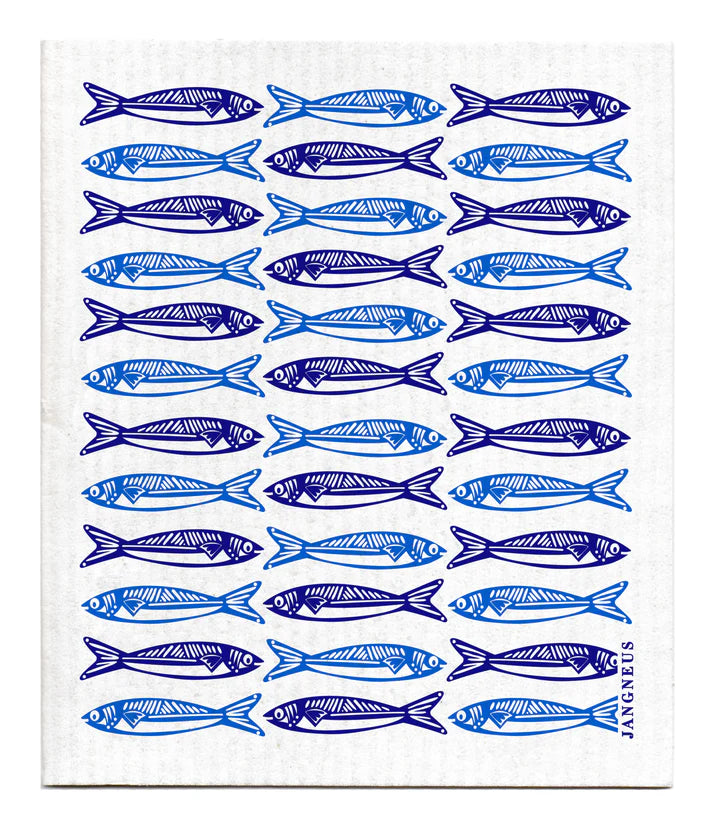 SARDINES DISHCLOTH - BLUE