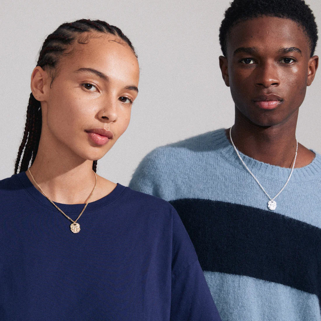 SCOTTIE RECYCLED COIN NECKLACE SILVER-PLATED