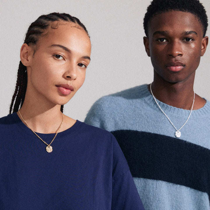 SCOTTIE RECYCLED COIN NECKLACE SILVER-PLATED