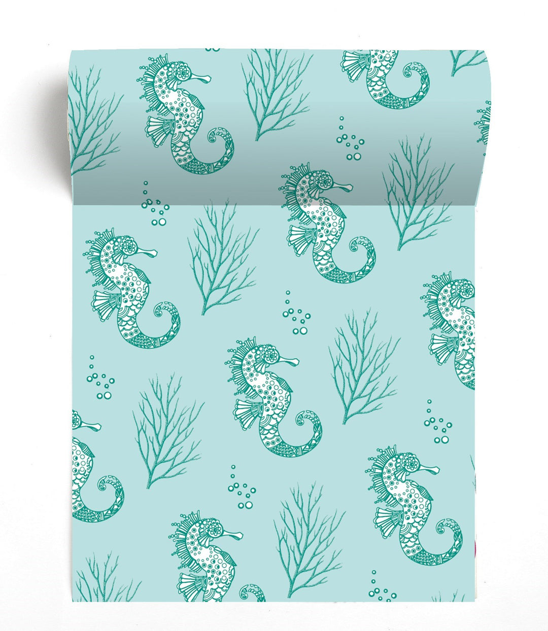 SEAHORSE TURQUOISE - NAPKIN ROLL