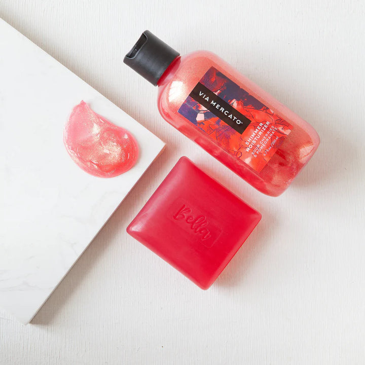 VIA MERCATO BELLA SHIMMER MOISTURIZER - SOUR CHERRIES AND POMEGRANATE