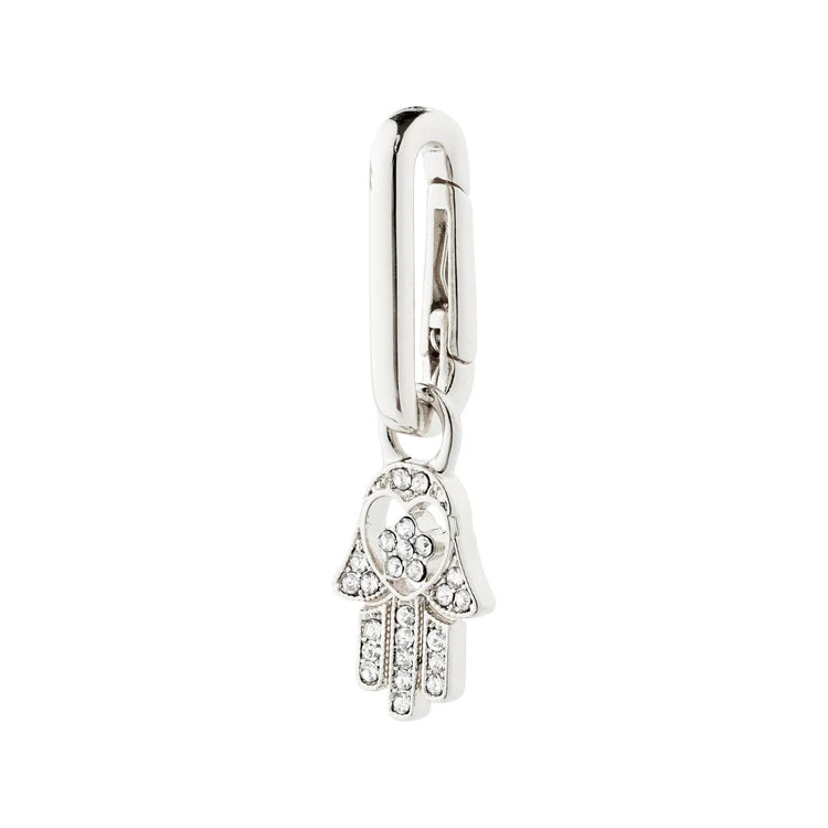 CHARM RECYCLED HAMSA PENDANT SILVER-PLATED