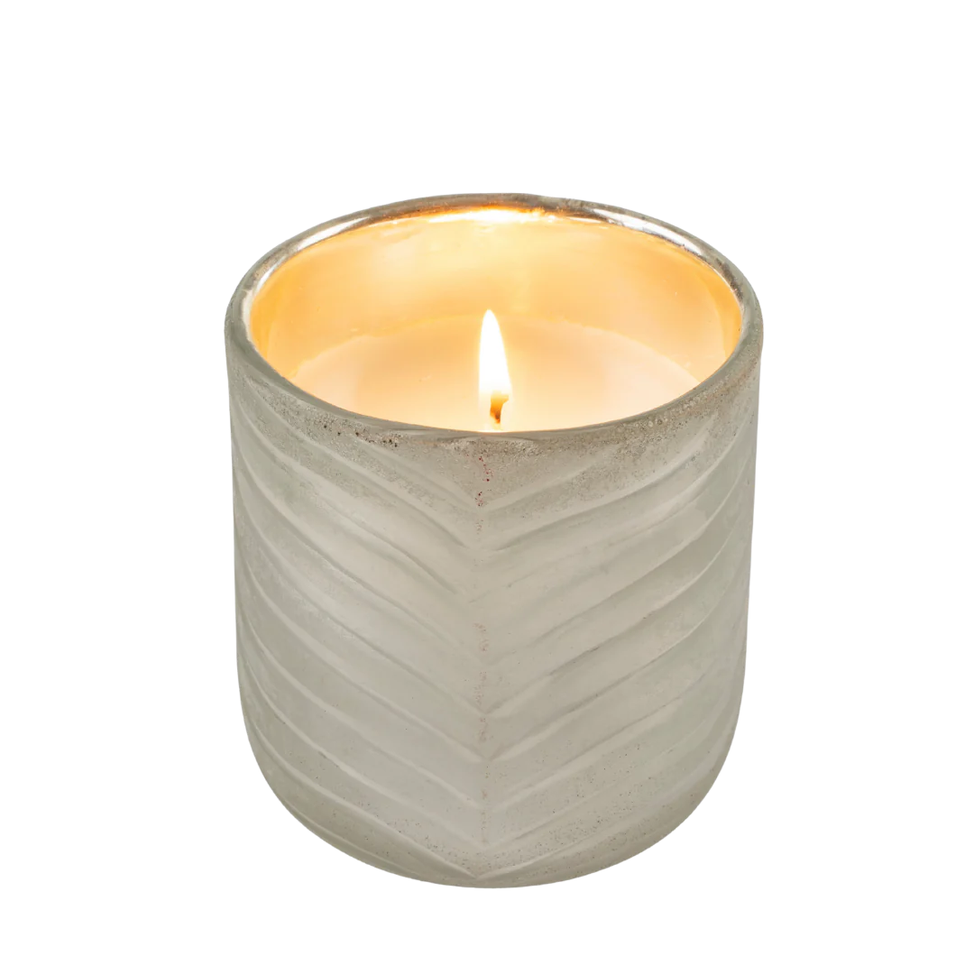 SILVER LEAF CANDLE "AMBER SPRUCE"