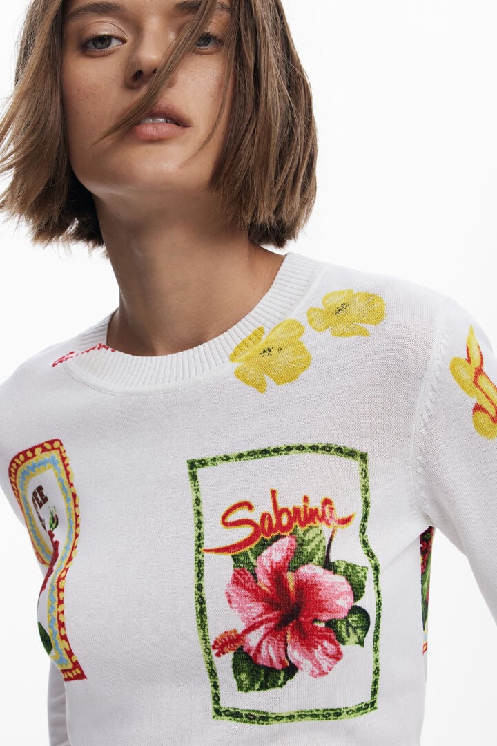 TAMPERE TROPICAL STAMPS SWEATER
