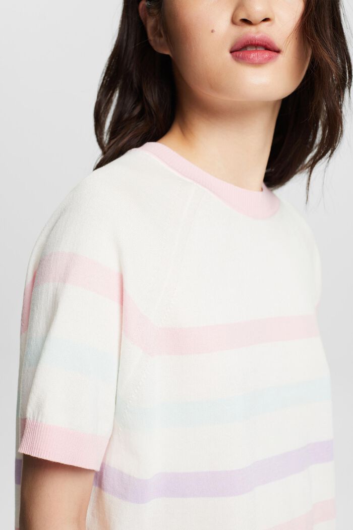 CROPPED STRIPED COTTON TOP