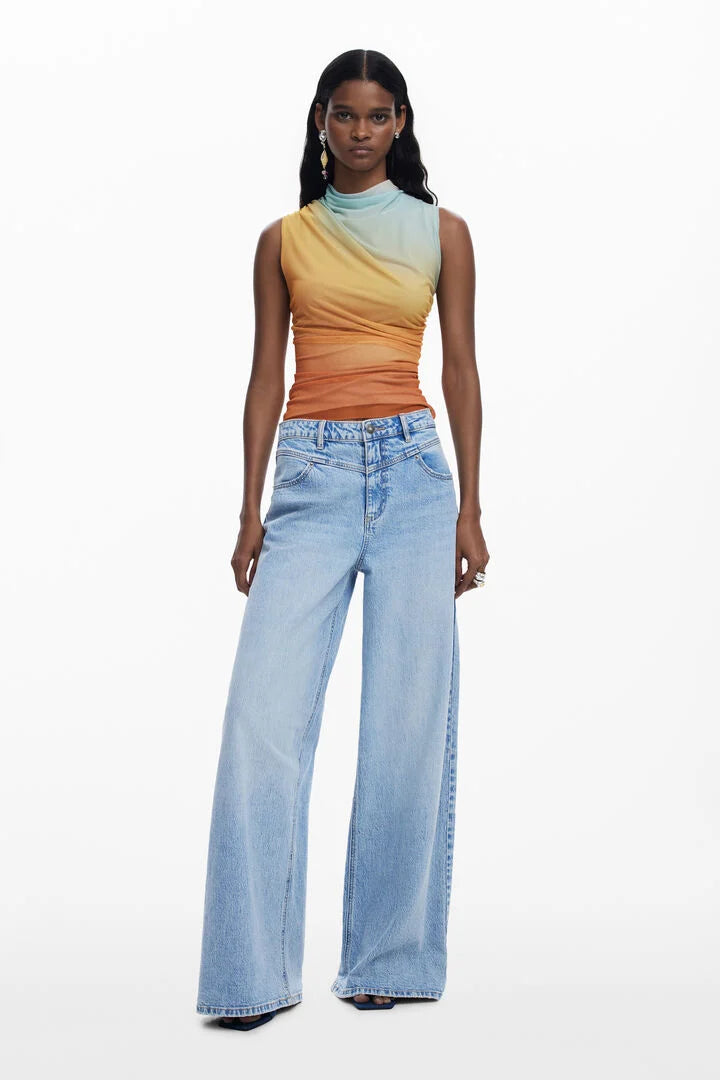 SAHARA DRAPED SUNSET SHIRT
