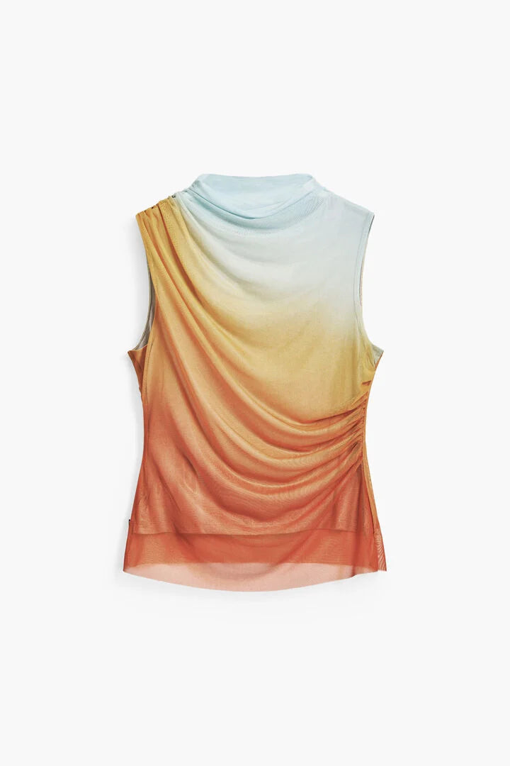 SAHARA DRAPED SUNSET SHIRT