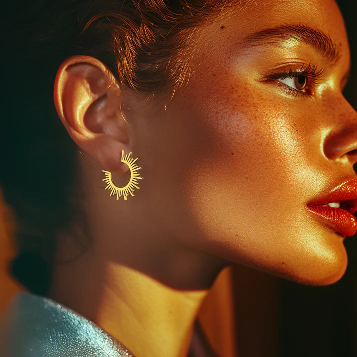 AUTUMN GOLD SUN C-HOOPS