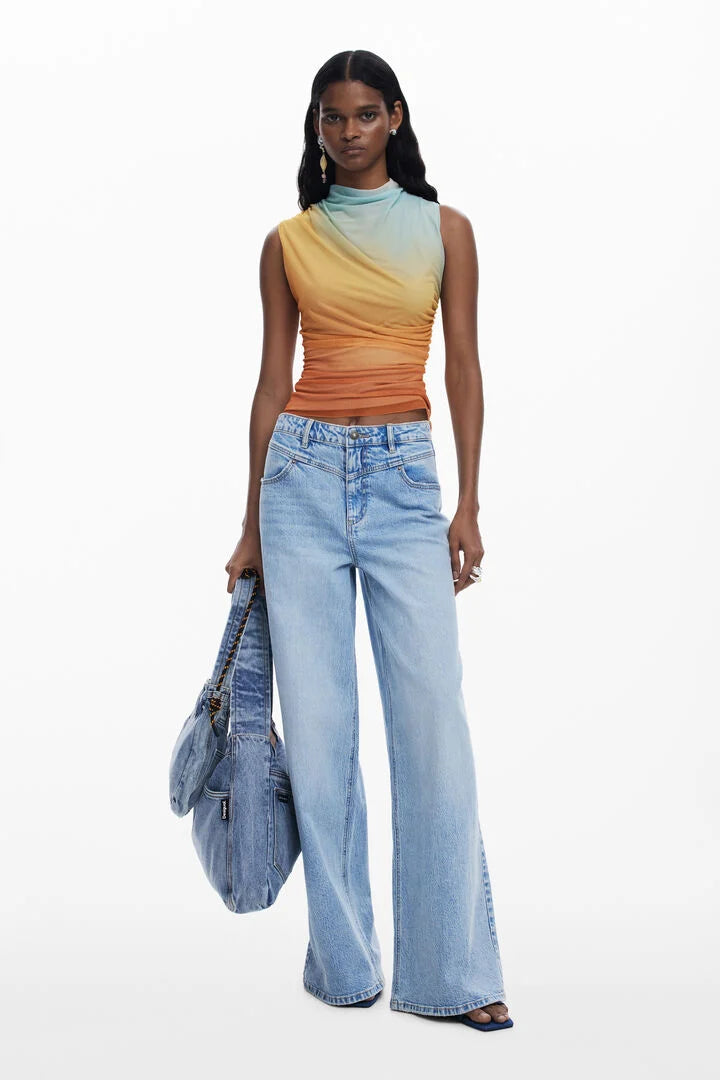 SAHARA DRAPED SUNSET SHIRT
