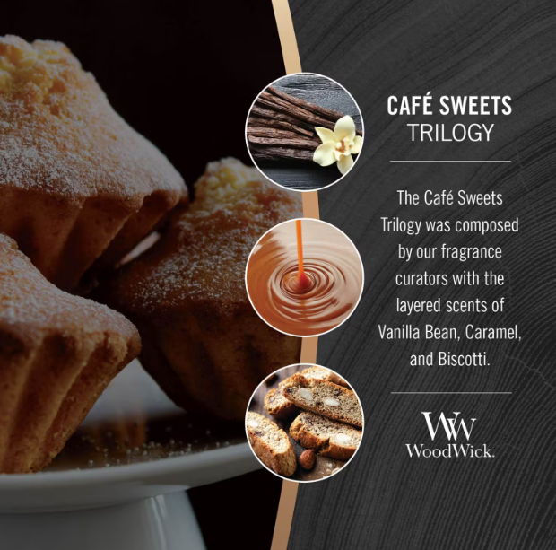 CAFE SWEETS TRILOGY MEDIUM CANDLE