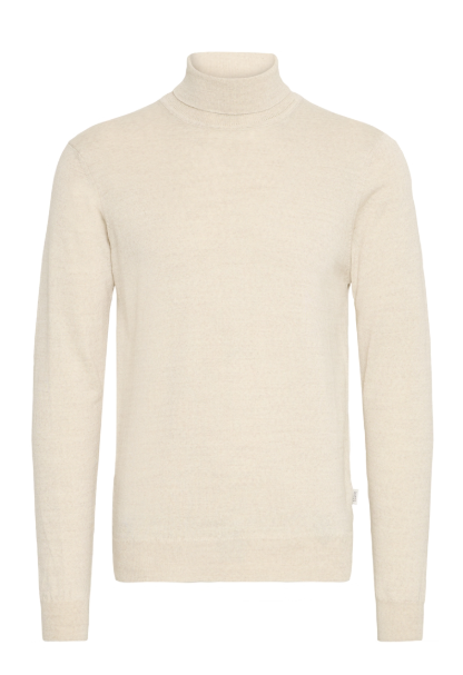 CFKONRAD MERINO ROLL NECK KNIT - LIGHT SAND