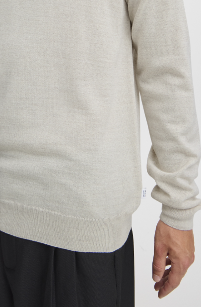 CFKONRAD MERINO ROLL NECK KNIT - LIGHT SAND