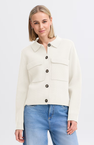 FRITA CARDIGAN "WHISPER WHITE"