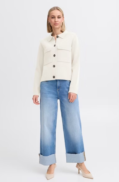 FRITA CARDIGAN "WHISPER WHITE"