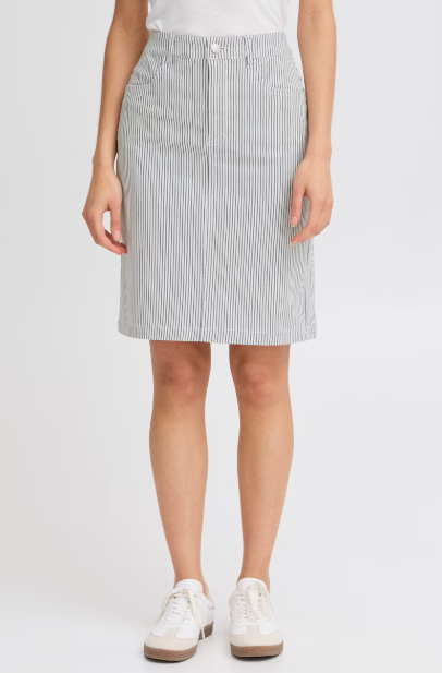 FRENA SKIRT "BIRCH WITH NAVY"
