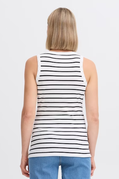 FRHIZAMOND STRIPED TOP "BLACK MIX"