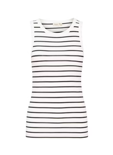 FRHIZAMOND STRIPED TOP "BLACK MIX"
