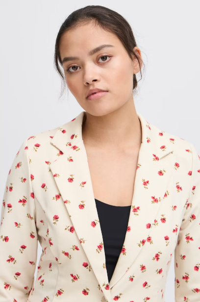 IHKATE BLAZER "GERANIUM FLOWER AOP"