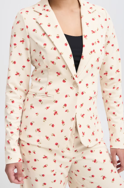 IHKATE BLAZER "GERANIUM FLOWER AOP"