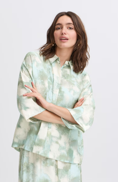 BYIBINE SHIRT "BLUE HAZE BLUR"