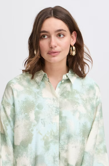 BYIBINE SHIRT "BLUE HAZE BLUR"