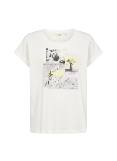 CRRIGA T-SHIRT "GREY YELLOW PICTURES"