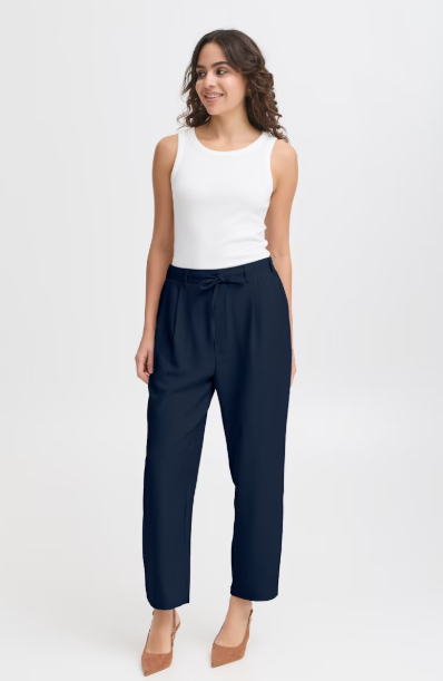 FRMAREENA PANTS "NAVY BLAZER MELANGE"