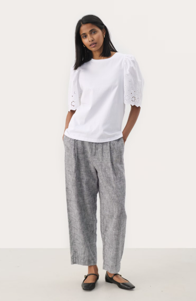 NAHLUAPW BLOUSE "BRIGHT WHITE"