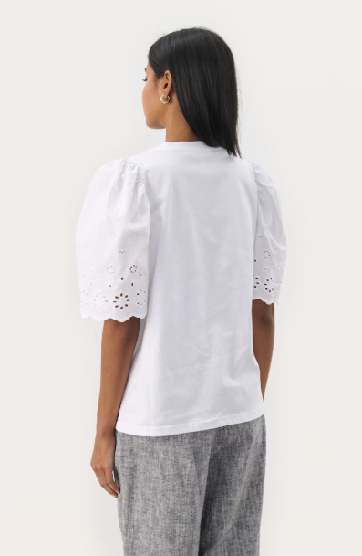 NAHLUAPW BLOUSE "BRIGHT WHITE"