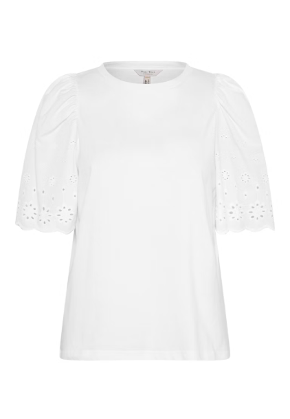 NAHLUAPW BLOUSE "BRIGHT WHITE"