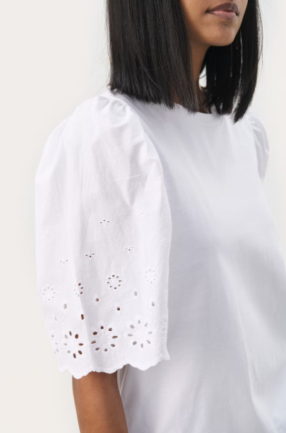 NAHLUAPW BLOUSE "BRIGHT WHITE"