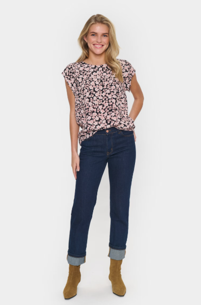 BLANCASZ TOP "BLACK MAUVEGLOW"