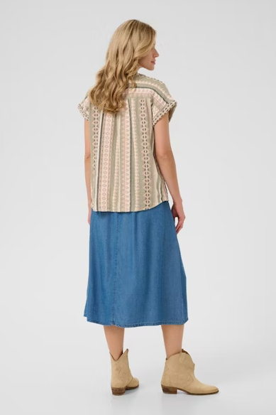 CRSOLA BLOUSE "TEA JACQUARD"
