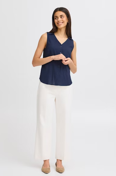 FRVINA BLOUSE "NAVY BLAZER"