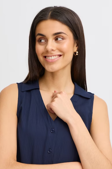 FRVINA BLOUSE "NAVY BLAZER"