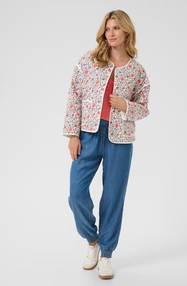 CRNAOMI JACKET "PORCELAIN ROSE FLOWER"