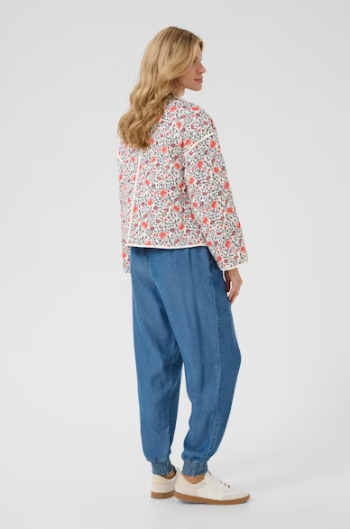 CRNAOMI JACKET "PORCELAIN ROSE FLOWER"