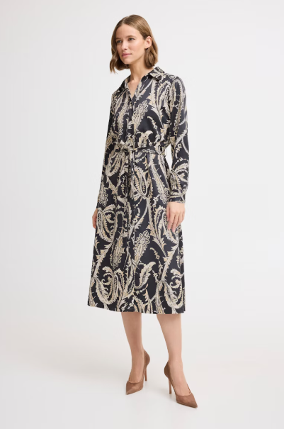 BYFLAIR DRESS "BLACK PAISLEY"