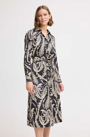 BYFLAIR DRESS "BLACK PAISLEY"