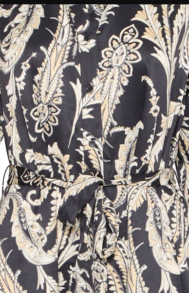 BYFLAIR DRESS "BLACK PAISLEY"