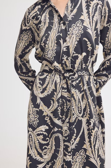 BYFLAIR DRESS "BLACK PAISLEY"