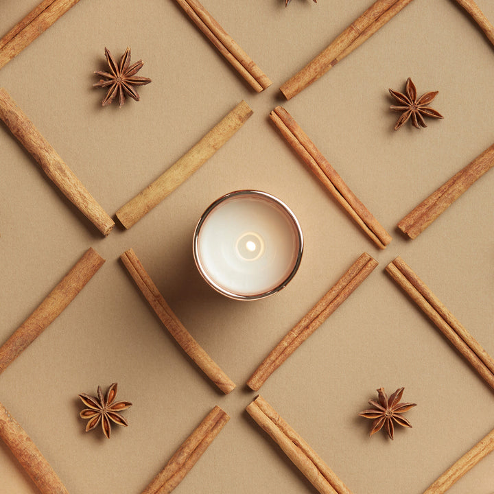 THYMES SIMMER CIDER METALLIC VOTIVE CANDLE
