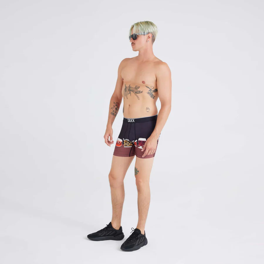 VOLT BREATHABLE MESH BOXER BRIEF 5" "TOP SHELF-BLACK"