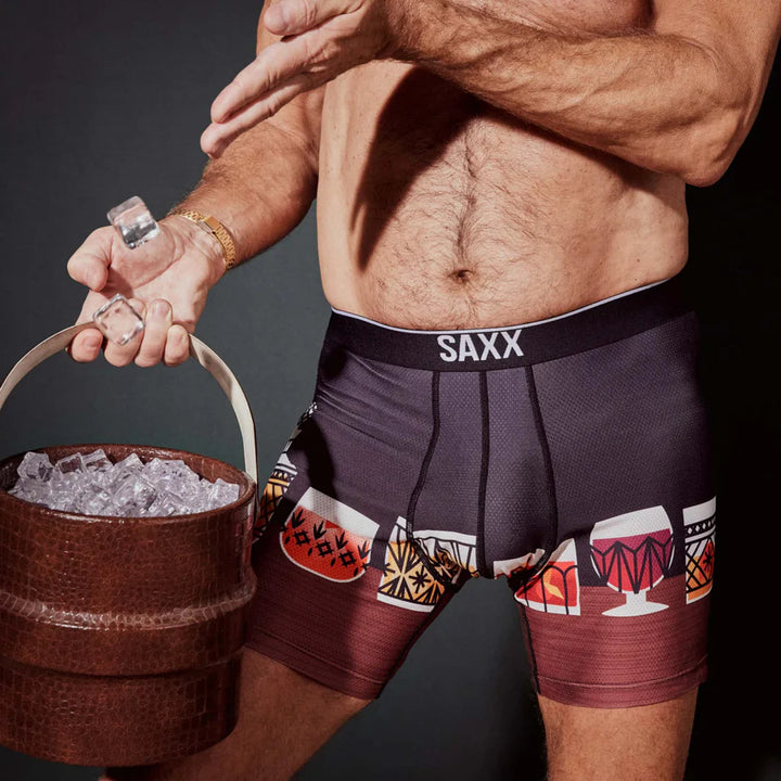 VOLT BREATHABLE MESH BOXER BRIEF 5" "TOP SHELF-BLACK"
