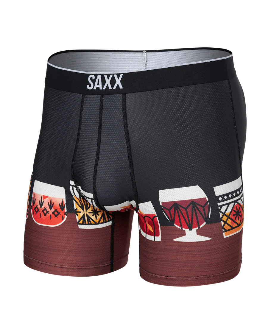 VOLT BREATHABLE MESH BOXER BRIEF 5" "TOP SHELF-BLACK"