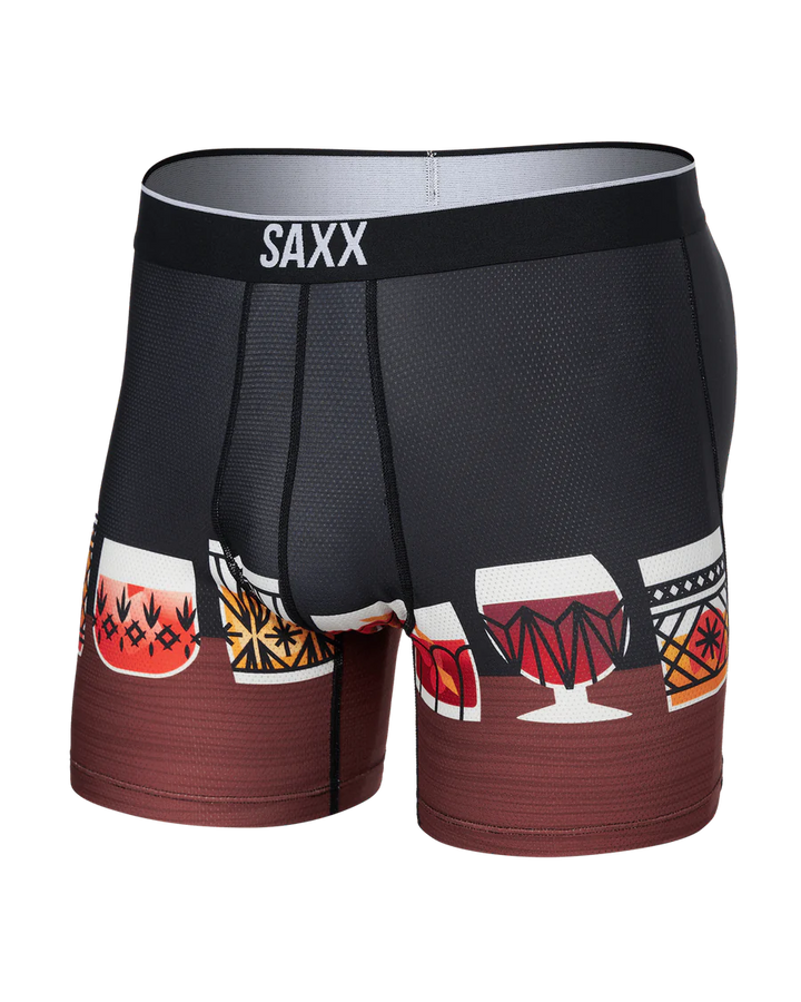 VOLT BREATHABLE MESH BOXER BRIEF 5" "TOP SHELF-BLACK"