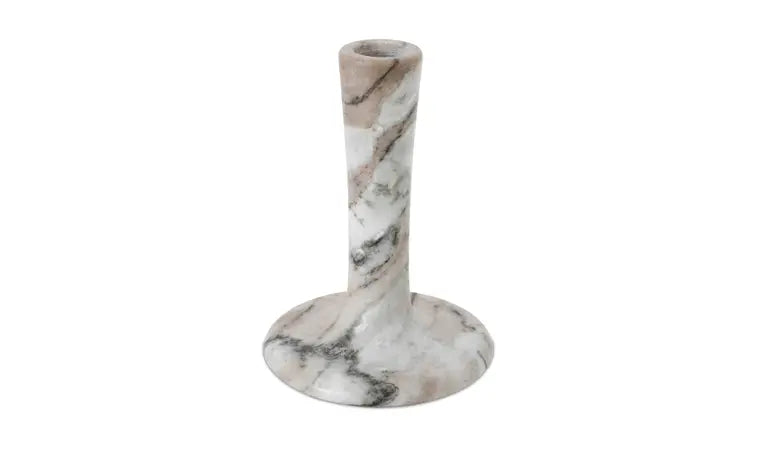 EAST TALL CANDLE HOLDER "BROWN TORRENT MARBLE"