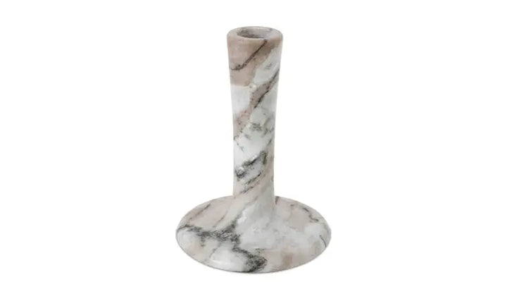 EAST TALL CANDLE HOLDER "BROWN TORRENT MARBLE"